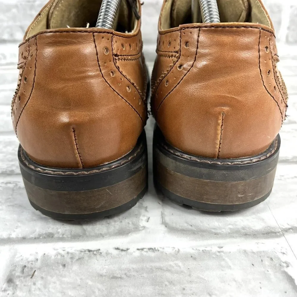 Steve Madden Remaine Men’s Size 11 Brown Leather Wingtip Oxfords Shoes